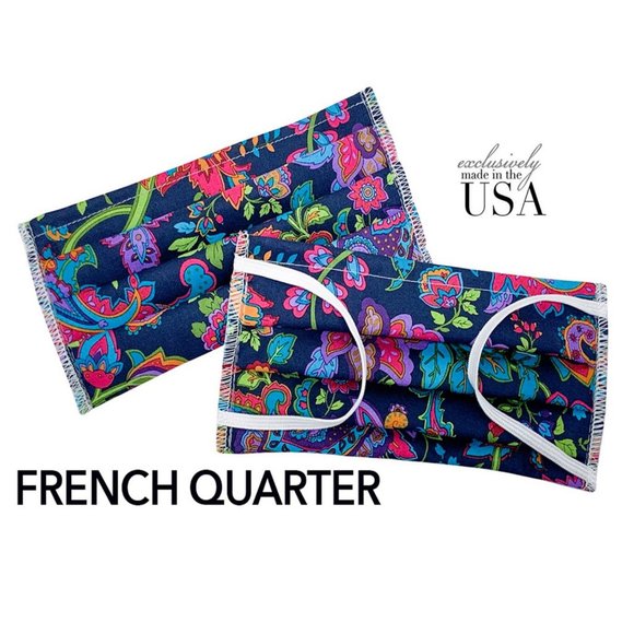 Four Cotton Face Masks Prints $25.00 Free Shipping - Picture 4 of 9